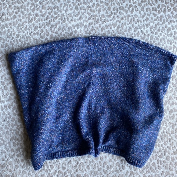 Universal Threads Chunky Knit Blue Shrug with Pockets, One Size Fits Most - Picture 6 of 9